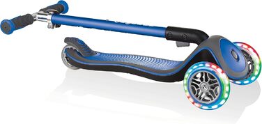 Дитячий самокат GLOBBER Elite, 3 колеса, LED, регульований, для дітей від 3 років, колеса 120/80 мм, підшипники ABEC 5