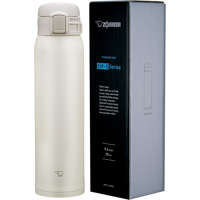 Термокружка Zojirushi SM-SF48-AD – ізольована фляга з нержавіючої сталі, 600 мл, темно-синій