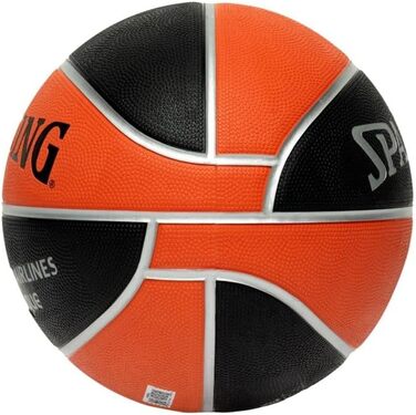 Баскетбольний м'яч Spalding Euroleague Varsity TF-150 розмір 7, чорний/помаранчевий, для дорослих, унісекс