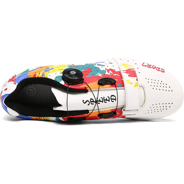 Велотуфлі Radsport для чоловіків та жінок: гоночні, MTB, SPD, антиковзаючі, дихаючі, розмір 39, вузька колодка, білі