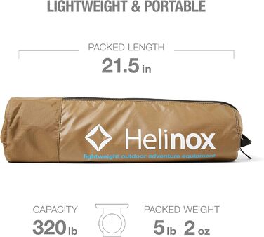 Лежанка Helinox Cot One Convertible Coyote Tan – портативна та зручна