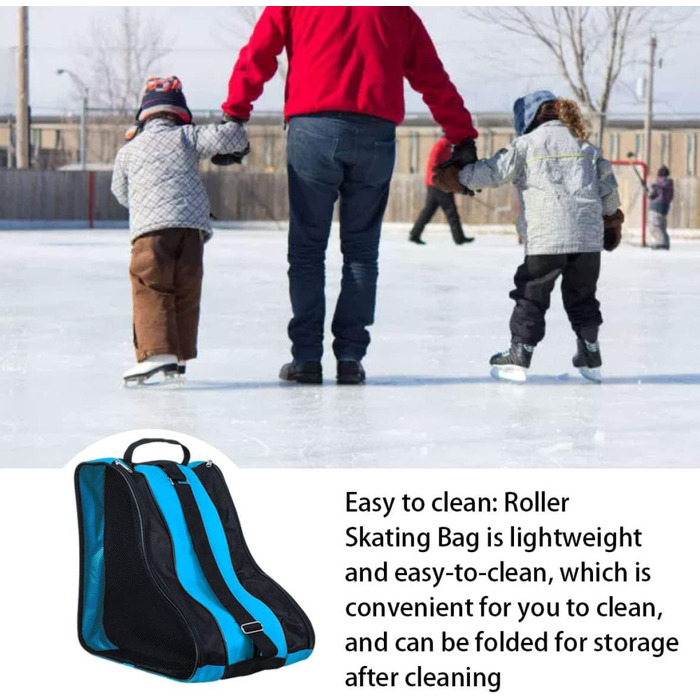 Сумка для роликів, роликова сумка для дорослих та дітей, блакитна