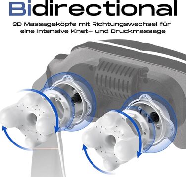 Масажер для шиї, плечей та спини з підігрівом Shiatsu з адаптером для авто – портативний масажер для дому та подорожей