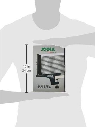 Сітка для настільного тенісу JOOLA Easy-Indoor, регульована, чорна, 183×15,25 см, для аматорського спорту