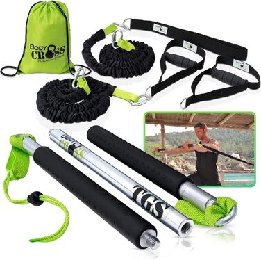 BodyCROSS Rip Trainer Premium - Німецька якість | До 24 кг зусилля | Для домашніх та студійних тренувань