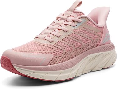 Жіночі спортивні сліпони ALLSWIFIT – зручні, дихаючі, з неслизькою підошвою, для бігу, тенісу, фітнесу, крос-тренінгу, білі (40 EU, Рожевий)