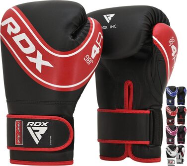 Дитячі боксерські рукавички RDX 4oz/6oz з Maya Hide шкіри, вентиляція, для тренувань, муай тай, ММА, кікбоксингу, бійок, роботи з грушами, червоні
