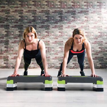 Аеробічний степ-платформа Body & Mind Elite Board з антиковзким килимком і електронною книгою для тренувань