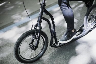 Самокат Yedoo S1616 для дорослих, до 150 кг, надувні колеса 16 дюймів, регульований кермо, міський кікскутер