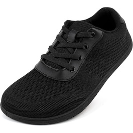 Кросівки для бігу Barfußschuhe: чоловічі та жіночі, зручні, дихаючі, з широкою передньою частиною, антиковзкі, чорні, 43 EU