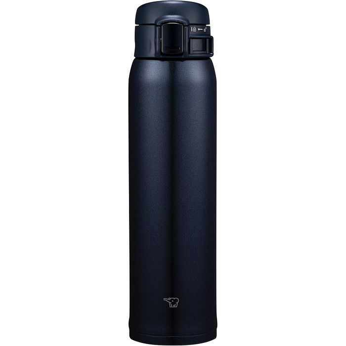 Термокружка Zojirushi SM-SR60, 0.6 л, нержавіюча сталь, 6 годин зберігання тепла/холоду, чорна, унісекс