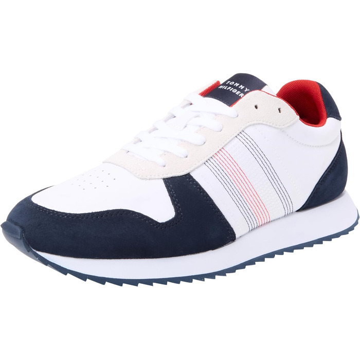 Кросівки Tommy Hilfiger Runner Evo Mix Stitch білі (42 EU, блакитний Desert Sky)