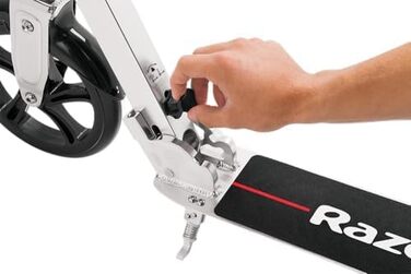 Самокат Razor A6 для підлітків та дорослих, білий - з регульованим кермом, складною конструкцією, до 100 кг