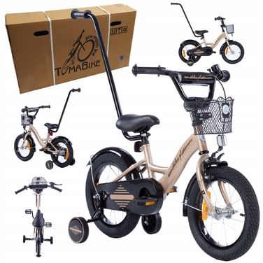 Дитячий велосипед Tomabike Platinum Gold 2025, колеса 14