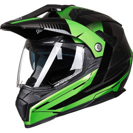 Шолом для мотоцикла ILM 606V Dual Sport з сонцезахисним козирком, повнолицевий, для бездоріжжя, кросу, мотоциклів, ATV, сертифікований DOT