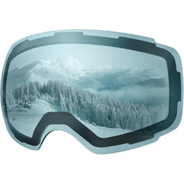 Змінна лінза для лижної маски OutdoorMaster PRO, світло-блакитна, VLT 60%, понад 10 кольорів
