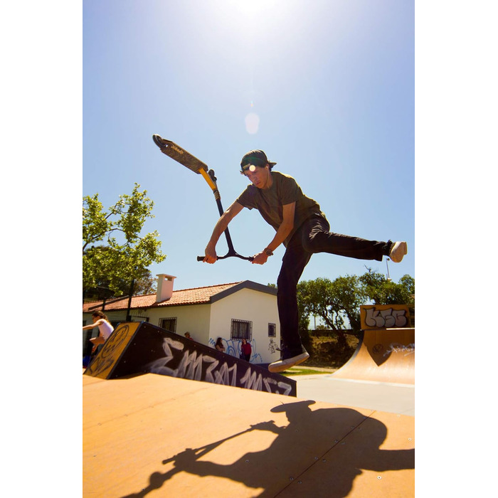 Трюковий самокат Streetsurfing Ripper Gold, преміум-якість, для екстремальних трюків