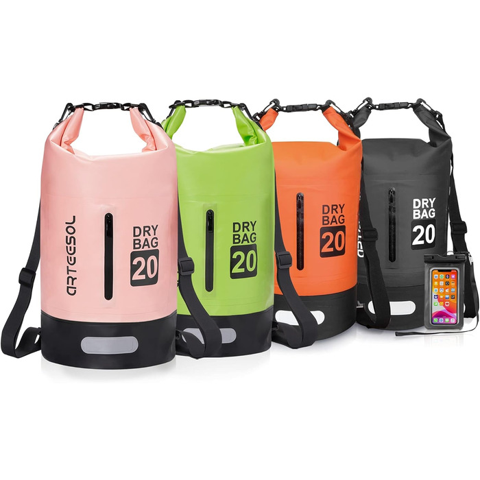 Водонепроникний мішок Blackace Arteesol Dry Bag 5L/10L/30L для каякінгу, риболовлі, рафтингу та інших видів активного відпочинку (20L, Grapefruit)
