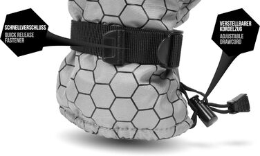 Зимові рукавички normani Apex утеплені ComforMax Classic до -35°C, крабовий стиль, сірі/чорні, XL