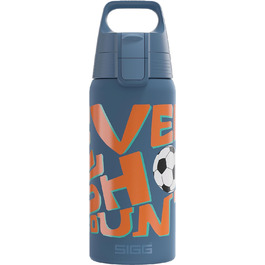 Дитяча ізольована пляшка для напоїв SIGG Shield Therm ONE 0,5 л, підходить для газованих напоїв, не протікає, легка, BPA-free, дизайн 5 Ballgame