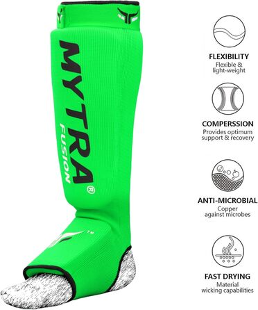 Захисні шингарди Mytra Fusion для кікбоксингу, MMA, муай-тай, карате, кросфіту, боксу, розмір S/M, чорні