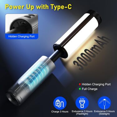 Налобний ліхтар для кемпінгу з телескопічним штативом, IPX4, багатофункціональний, з підсвічуванням, для намету, з гачком, аксесуари для кемпінгу