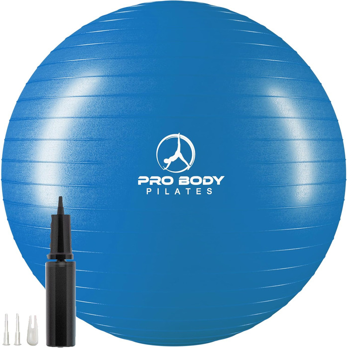 Піляболь для фітнесу та йоги ProBody Pilates Ball (65 см) - фітнес м'яч для тренувань, фізіотерапії та вагітності