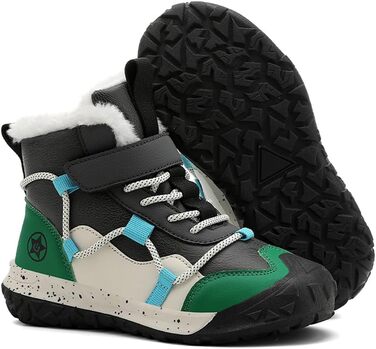 Водонепроникні зимові черевики для дітей - зимові чоботи для дівчаток та хлопчиків, утеплені, для активного відпочинку, антиковзаючі, розмір 28 EU, зелені