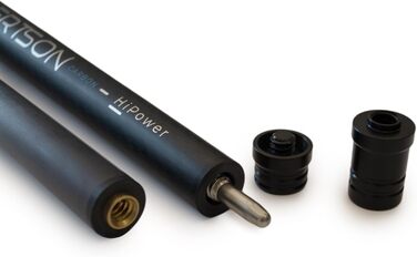 К'ю для більярду Robertson Carbon Break & Jump HiPower, Profi Anstoß Cue 2-TLG та 3-TLG для максимальної потужності та точності, 13 mm наконечник, Quick Joint, 3-секційний