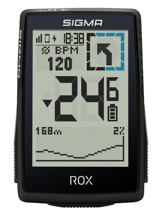 Велокомп'ютер SIGMA ROX 4.0 SE Special Edition GPS, чорний. Навігація, висотомір, сумісний з E-Bike