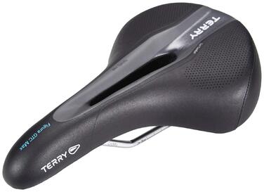 Велосидельне сідло Terry Figura GTC Gel для чоловіків, чорне, ширина 12-15 см, CrMo рама, WeatherMax Dura Silk