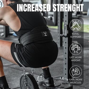 Гірчаний пояс з ланцюгом та карабіном | Важкий пояс для чоловіків та жінок | Пояс для додаткової ваги | Важкий пояс для присідань, підтягувань, бодібілдингу | Пояс для ваги