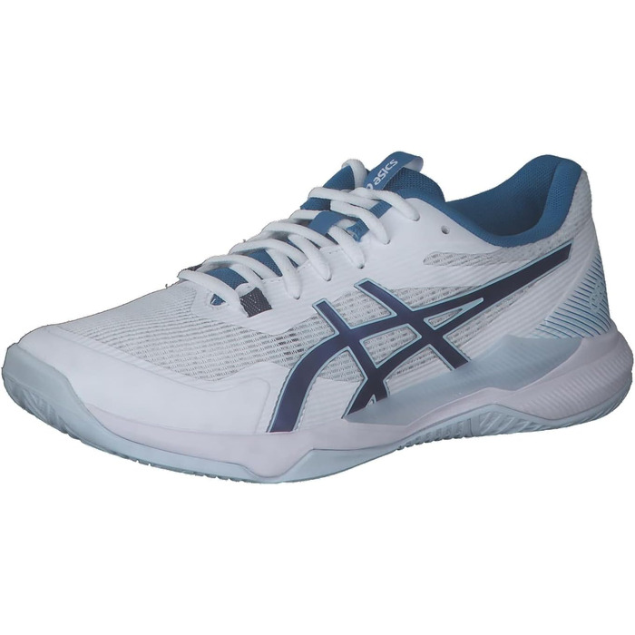 Жіноче спортивне взуття ASICS Gel-Tactic для гандболу, блакитно-біле, 400 (37 EU, White Indigo Blue)