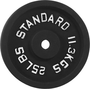 Гиря Signature Fitness з чавуну для силових тренувань і важкої атлетики, олімпійська або стандартна, різні розміри