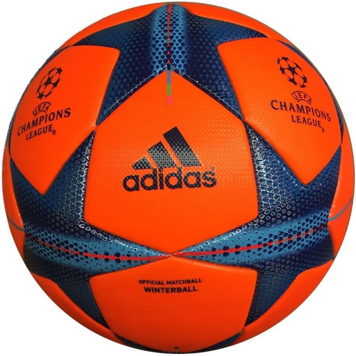 Футбольний м'яч adidas Finale 15 UEFA Champions League Hi-Vis Winter офіційний, 2015/2016, помаранчевий