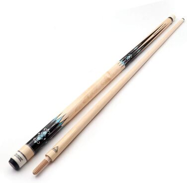 Більярдний кий CUESOUL 56 дюймів, 18 унцій, з 3 подушками, дерев'яне з'єднання, білий