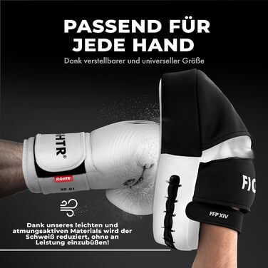 FIGHTR® Преміум лапи для боксу та єдиноборств з ідеальною амортизацією і стабільністю, у комплекті з сумкою | Фокус-пади для боксу, MMA, Муай Тай