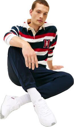 Чоловічі кросівки Tommy Hilfiger Runner Icon Leather FM0FM05740, шкіра, розмір 42 EU, білі