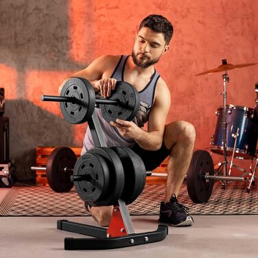 Стійка для гантелей та дисків Hop Sport HS-1005A, органайзер для вагових дисків і гантелей