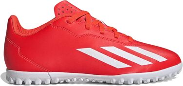 Бутси для футболу adidas X Crazyfast.4 Turf - унісекс, дитячі, розмір 5.5 US, кольори: Solar Red, White, Team Solar Yellow