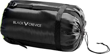 Сплячий мішок Black Crevice Alaska 250 I для кемпінгу | Зручний, дихаючий, водонепроникний | Довжина 215 см | У комплекті чохол