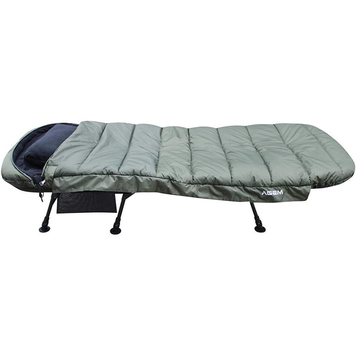 Сплячий мішок AGEM Winter для дорослих: 3-4 сезони, кемпінг, рибалка, 225x100 см, 4-5 кг