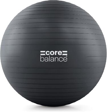 Гімнастичний м'яч Core Balance, антивибуховий, для фітнесу, йоги та вагітних, 55-85 см, з насосом
