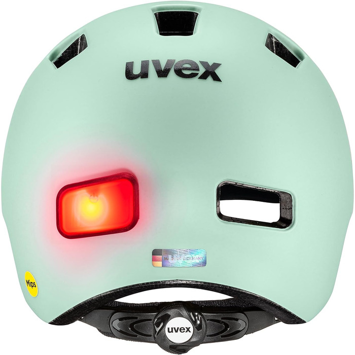Велошолом uvex City 4 MIPS з LED-світлом для міста, для жінок і чоловіків, захист MIPS