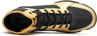 Боксерські кросівки для чоловіків та підлітків. Муай Тай, кікбоксинг, спаринги. Зручні боксерські кросівки для єдиноборств. Розміри 36-46 (EU 40, Schwarzgold 012)