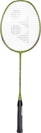 Бадмінтонна ракетка YONEX Nanoray 72, легка, золота, 5U G4, нанометрична технологія, X-FULLERENE, аеродинамічна ізометрична форма, Solid Feel Core, інтегроване T-з'єднання, розроблено в Японії, вироблено в Китаї