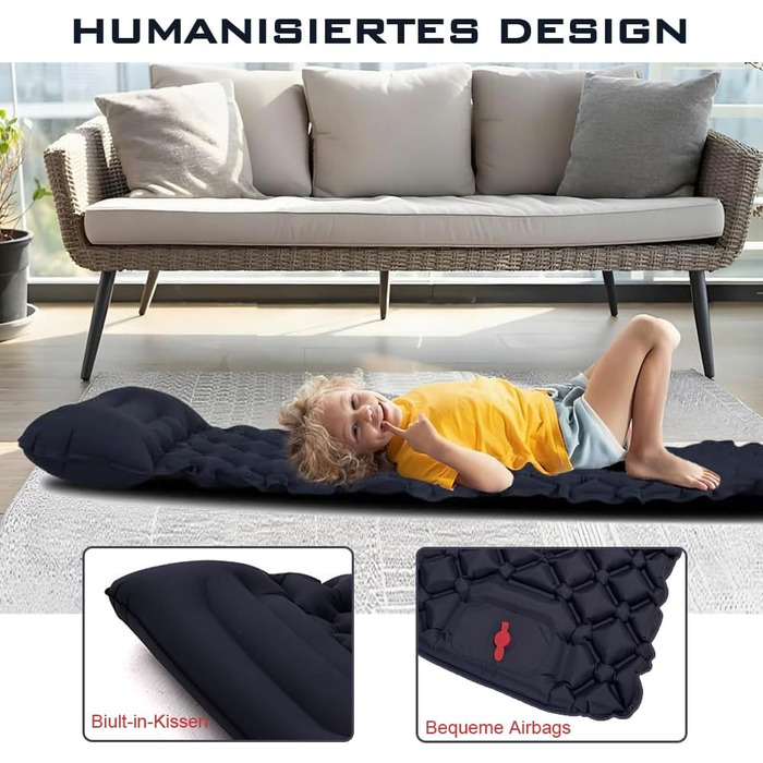 Isomatte Ultraleicht: Саморозгортальний килимок для кемпінгу - блакитний