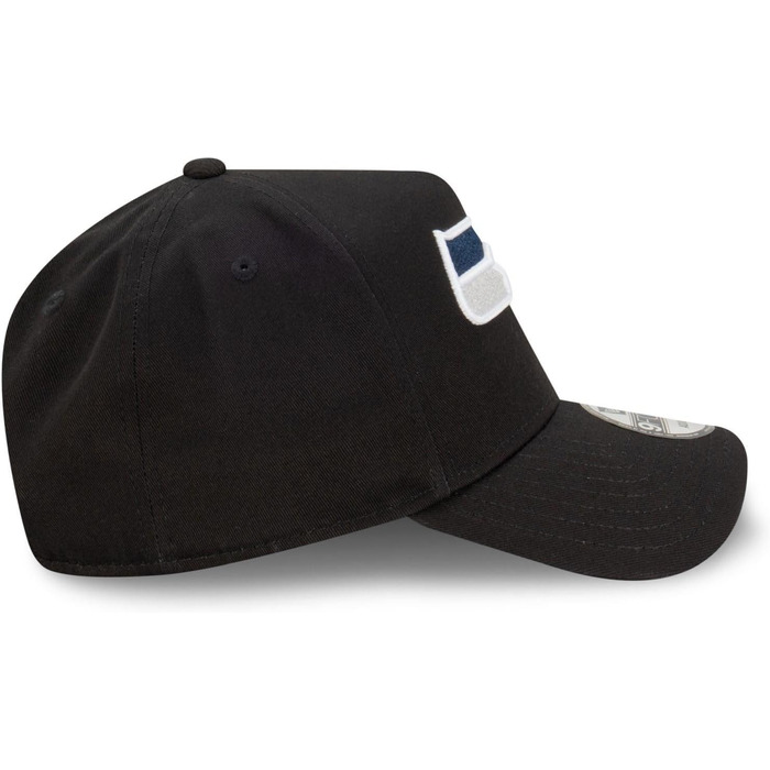 Кепка New Era NFL Seattle Seahawks 9Forty A-Frame чорна, кепка з вигнутим козирком, універсальний розмір