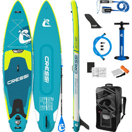 Надувна SUP-дошка Cressi iSUP комплект для дорослих, швидке накачування, аксесуари для транспортування, універсальна