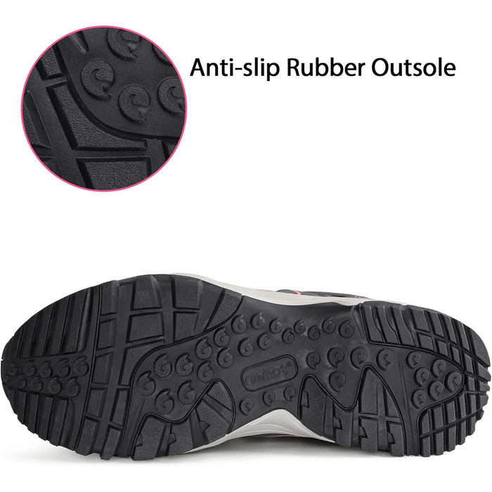 Жіночі трекінгові черевики Riehmot, 41 EU, рожеві